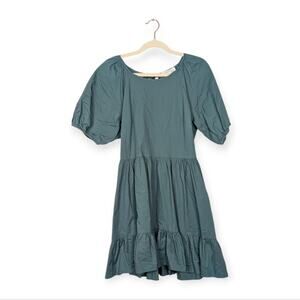 Peter Som Collective x RTR Green Puff Sleeve Dress Size 12